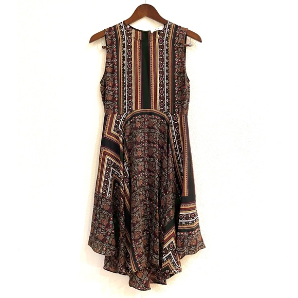 NEW A.L.C. Silk-Crepe Scarf Print Sleeveless Dress Size 2 - Picture 6 of 11